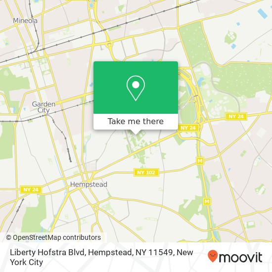 Mapa de Liberty Hofstra Blvd, Hempstead, NY 11549