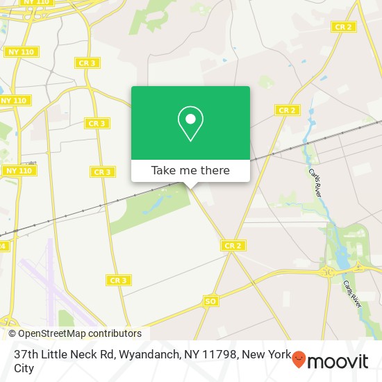 Mapa de 37th Little Neck Rd, Wyandanch, NY 11798