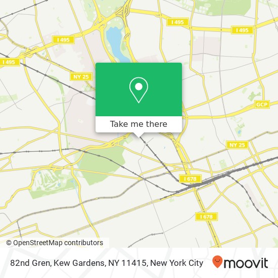 Mapa de 82nd Gren, Kew Gardens, NY 11415