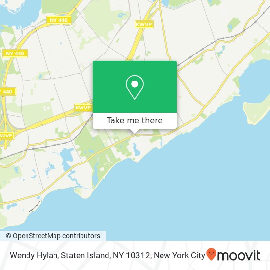 Mapa de Wendy Hylan, Staten Island, NY 10312