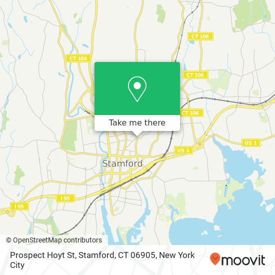 Mapa de Prospect Hoyt St, Stamford, CT 06905