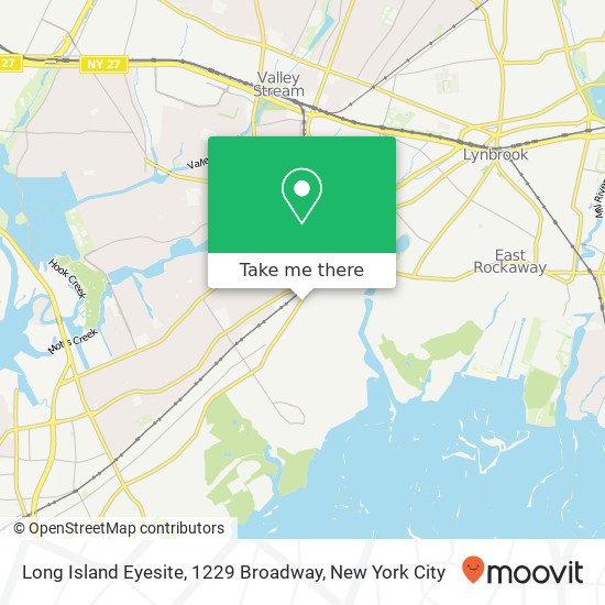 Long Island Eyesite, 1229 Broadway map