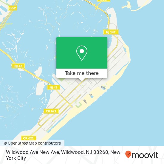 Wildwood Ave New Ave, Wildwood, NJ 08260 map
