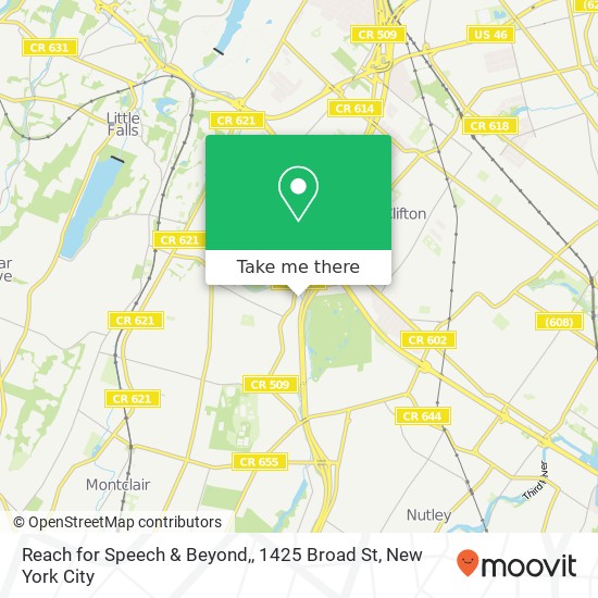 Mapa de Reach for Speech & Beyond,, 1425 Broad St