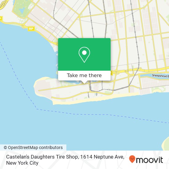 Castelan's Daughters Tire Shop, 1614 Neptune Ave map
