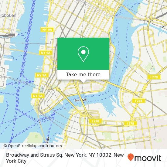 Mapa de Broadway and Straus Sq, New York, NY 10002