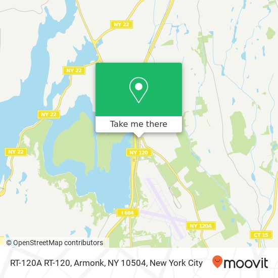 Mapa de RT-120A RT-120, Armonk, NY 10504