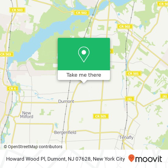 Howard Wood Pl, Dumont, NJ 07628 map
