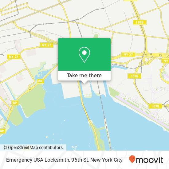 Emergency USA Locksmith, 96th St map