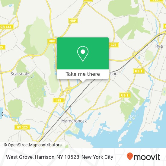 West Grove, Harrison, NY 10528 map