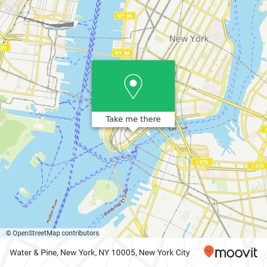 Mapa de Water & Pine, New York, NY 10005