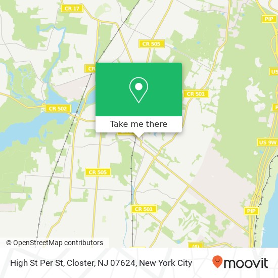 Mapa de High St Per St, Closter, NJ 07624