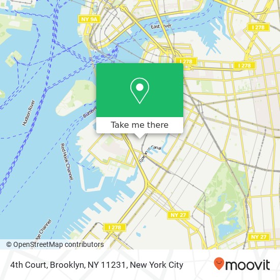 Mapa de 4th Court, Brooklyn, NY 11231