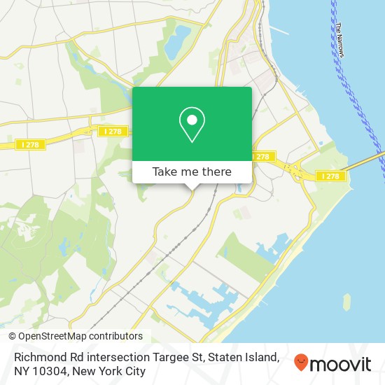 Mapa de Richmond Rd intersection Targee St, Staten Island, NY 10304
