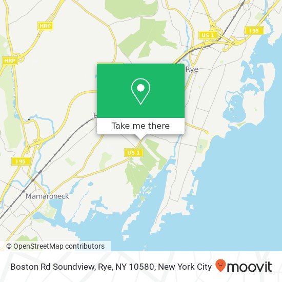 Boston Rd Soundview, Rye, NY 10580 map