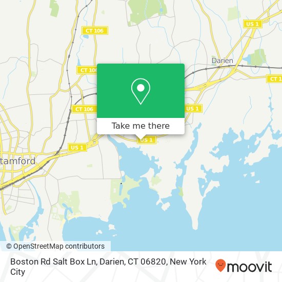 Mapa de Boston Rd Salt Box Ln, Darien, CT 06820