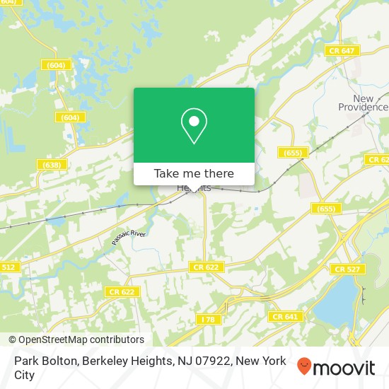 Park Bolton, Berkeley Heights, NJ 07922 map