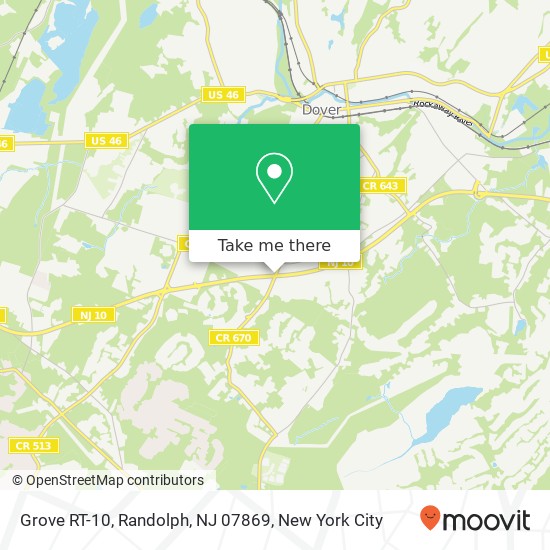 Grove RT-10, Randolph, NJ 07869 map