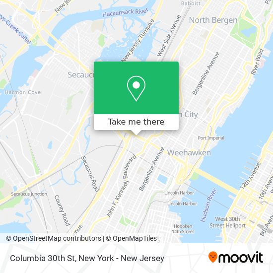 Mapa de Columbia 30th St