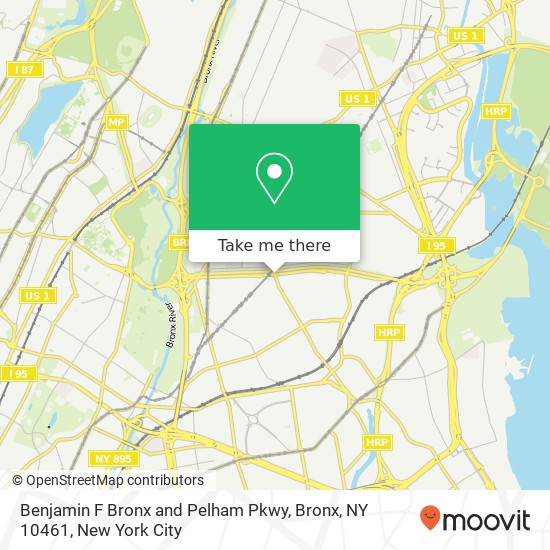 Benjamin F Bronx and Pelham Pkwy, Bronx, NY 10461 map