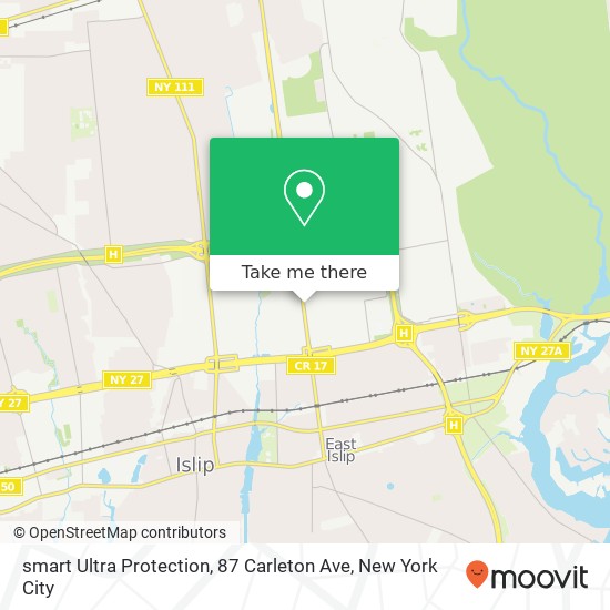 Mapa de smart Ultra Protection, 87 Carleton Ave