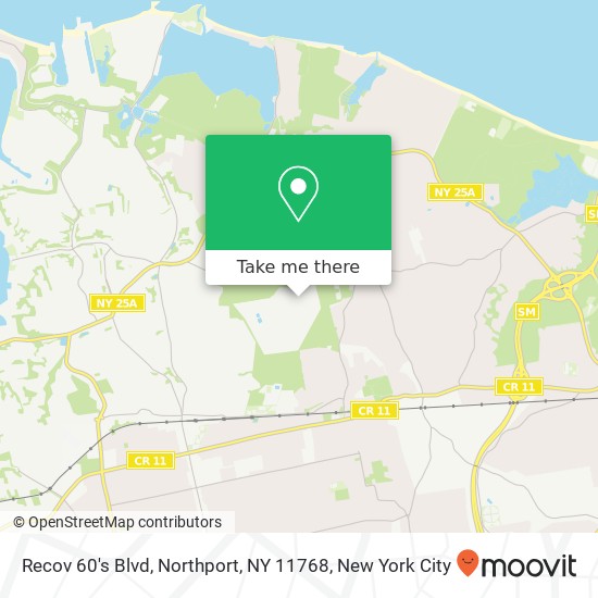 Recov 60's Blvd, Northport, NY 11768 map