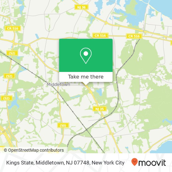 Mapa de Kings State, Middletown, NJ 07748