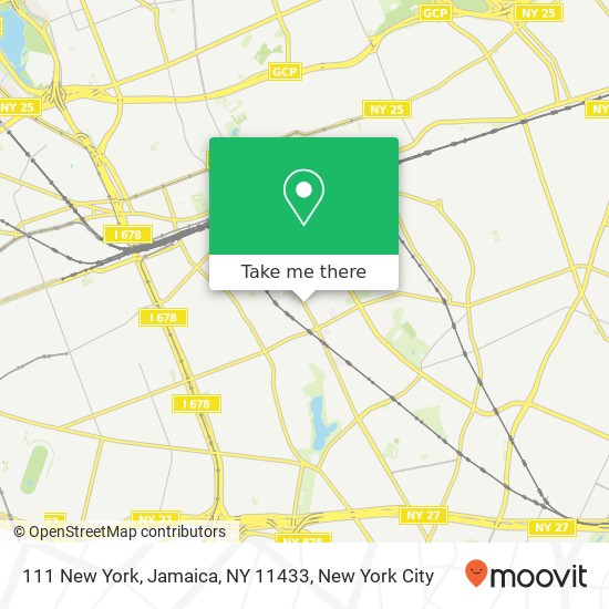 Mapa de 111 New York, Jamaica, NY 11433