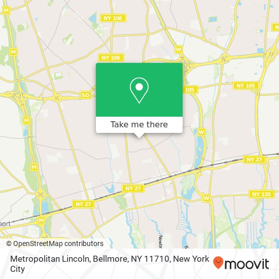 Mapa de Metropolitan Lincoln, Bellmore, NY 11710