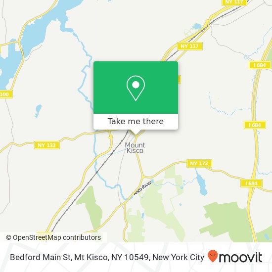 Mapa de Bedford Main St, Mt Kisco, NY 10549