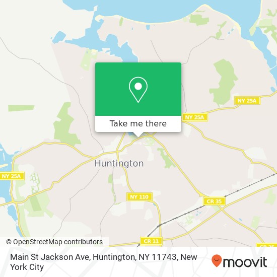 Mapa de Main St Jackson Ave, Huntington, NY 11743