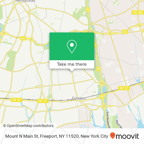 Mount N Main St, Freeport, NY 11520 map