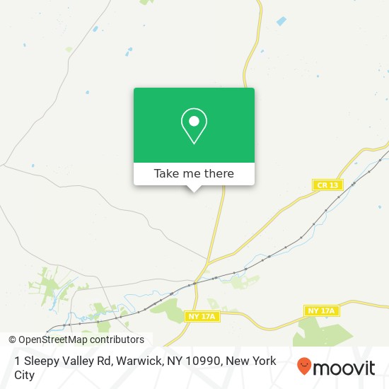 1 Sleepy Valley Rd, Warwick, NY 10990 map