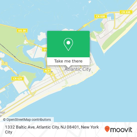 1332 Baltic Ave, Atlantic City, NJ 08401 map