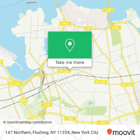 147 Northern, Flushing, NY 11354 map