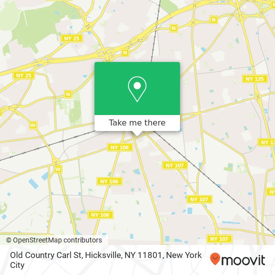 Mapa de Old Country Carl St, Hicksville, NY 11801