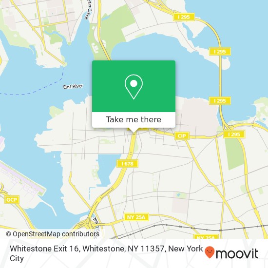 Mapa de Whitestone Exit 16, Whitestone, NY 11357