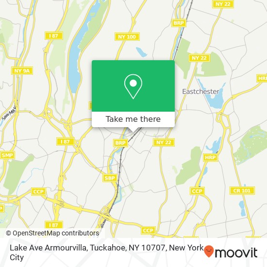 Mapa de Lake Ave Armourvilla, Tuckahoe, NY 10707