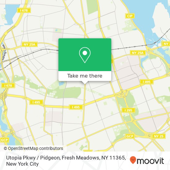 Utopia Pkwy / Pidgeon, Fresh Meadows, NY 11365 map