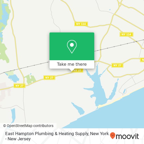 Mapa de East Hampton Plumbing & Heating Supply