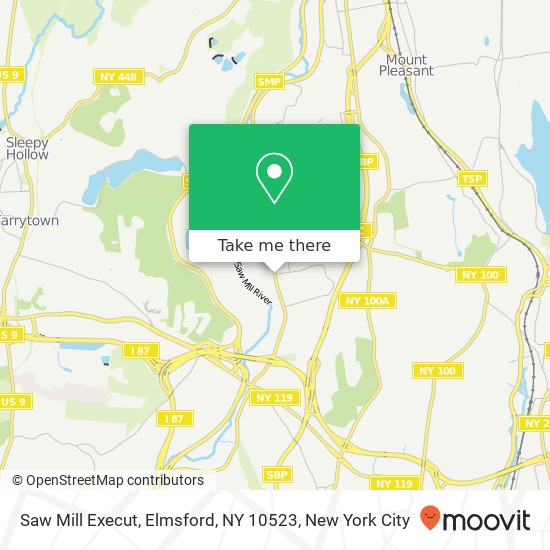 Mapa de Saw Mill Execut, Elmsford, NY 10523