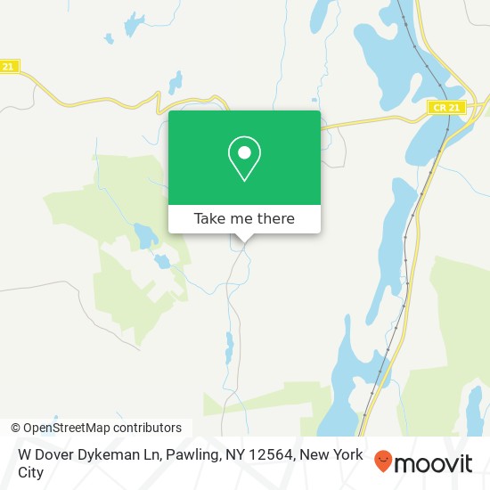 W Dover Dykeman Ln, Pawling, NY 12564 map