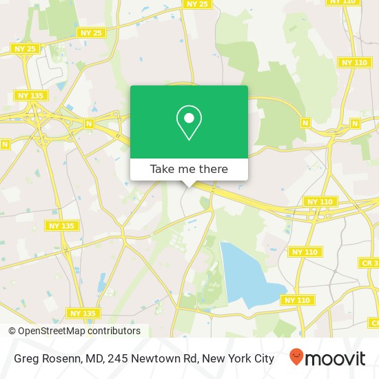 Mapa de Greg Rosenn, MD, 245 Newtown Rd