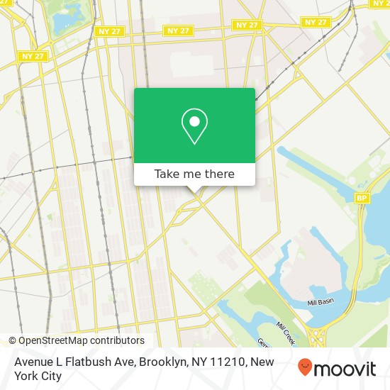 Avenue L Flatbush Ave, Brooklyn, NY 11210 map