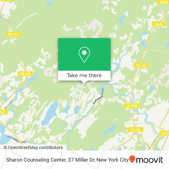 Mapa de Sharon Counseling Center, 37 Miller Dr