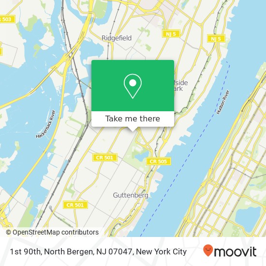 1st 90th, North Bergen, NJ 07047 map