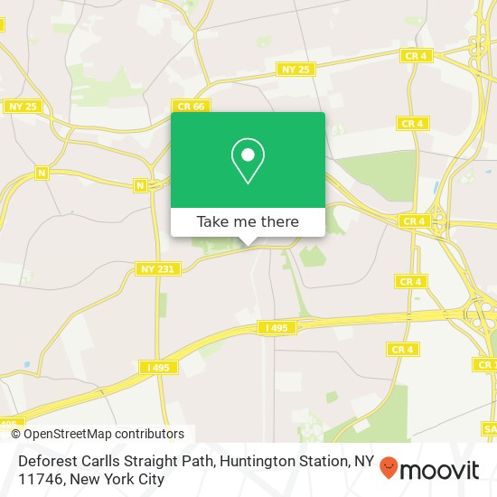 Deforest Carlls Straight Path, Huntington Station, NY 11746 map