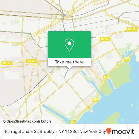 Farragut and E St, Brooklyn, NY 11236 map