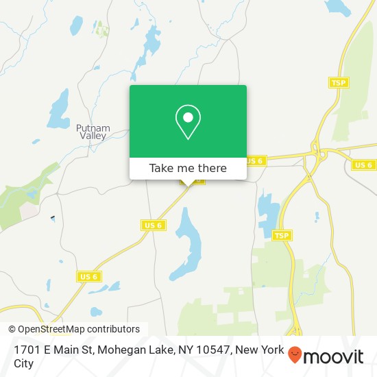 Mapa de 1701 E Main St, Mohegan Lake, NY 10547