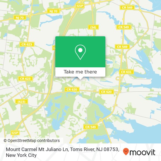 Mount Carmel Mt Juliano Ln, Toms River, NJ 08753 map